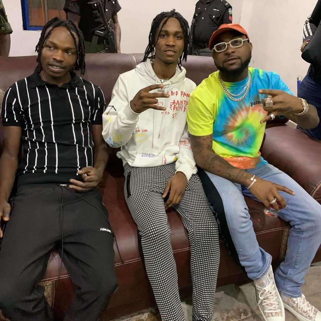 Naira Marley, Lil Smart and Davido