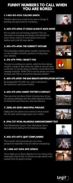 Funny Numbers To Call When You are Bored or Stuck At Home