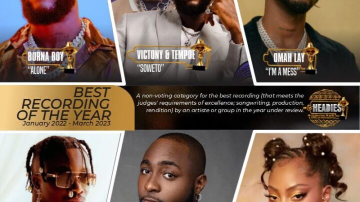 The Headies 2023: A Comprehensive List of Nominations Unveiled