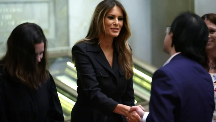 Melania Trump Contrasts Biden on Immigration in National Archives Speech