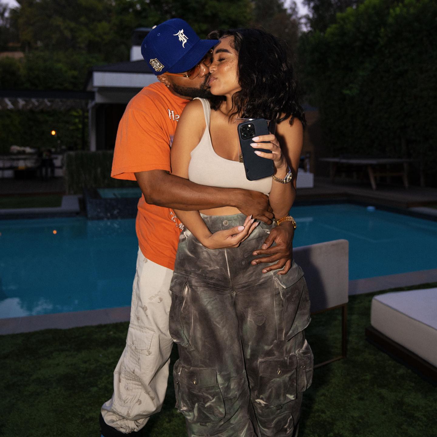 Who is Steelo Brim's wife, and is he married?