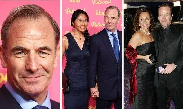 Who were Grantchester’s Robson Green’s wives?