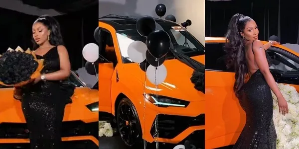 Mercy Eke Flaunts New Lamborghini as Burna Boy’s Alleged “Broken Promise”