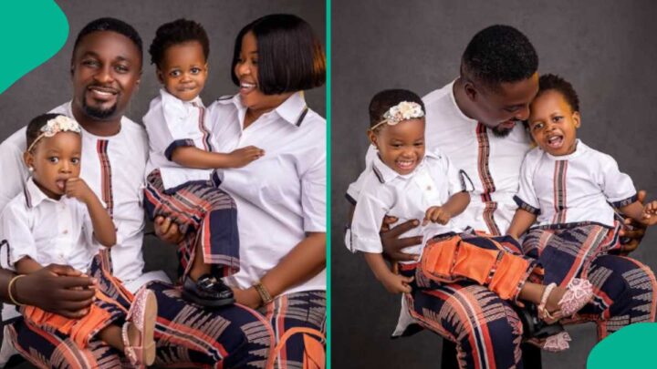 Seyi Edun Celebrates Husband Adeniyi Johnson and Twins on Their Shared Birthday