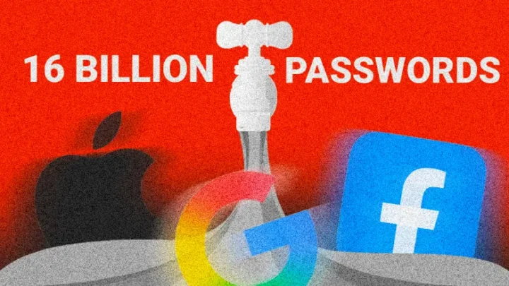 Massive Infostealer Attack Exposes 16 Billion Apple, Google, Facebook Logins