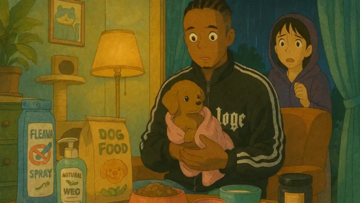 Stranger Abandoned a Shivering Puppy at My Gate – What Happened Next