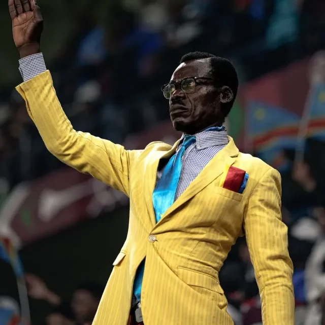 DR Congo Fan Michel Nkuka Mboladinga Revives Patrice Lumumba’s Legacy at AFCON 2025