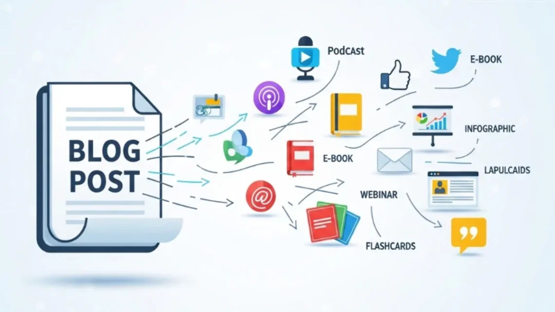How to Repurpose One Blog Post Into Eight Different Content Formats