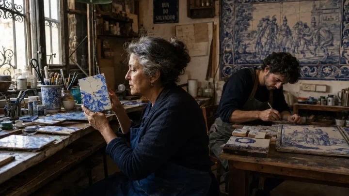 Lisbon Tile Restorer Faces Vision Loss, Finds a Successor